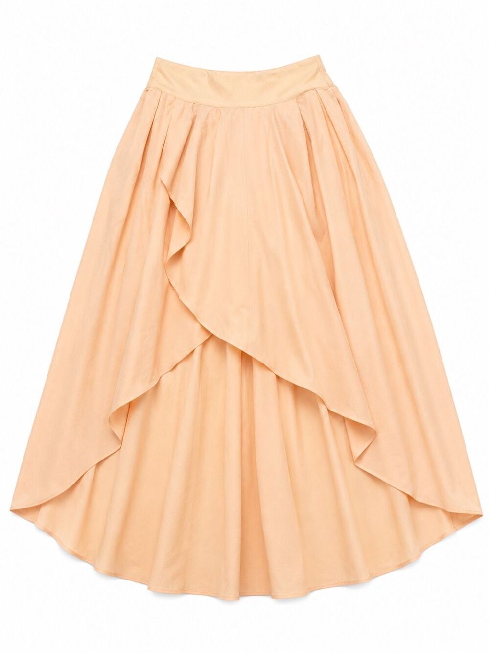NWT Halara Breezeful Peach High Low Layered Maxi Skirt Size Medium New